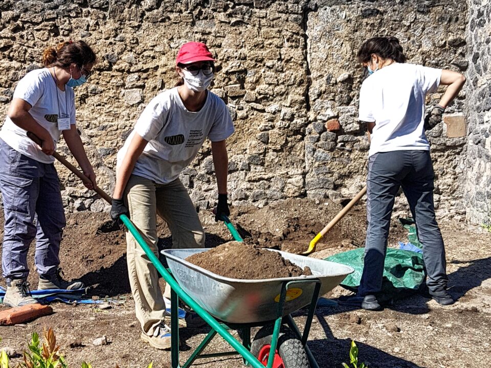 Fase di chiusura dello scavo 2020
