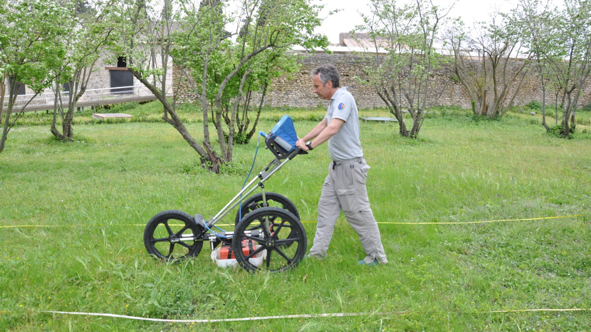 Misurazioni GPR nell'hortus dei Praedia