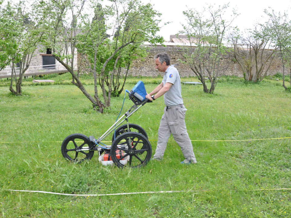 Misurazioni GPR nell'hortus dei Praedia