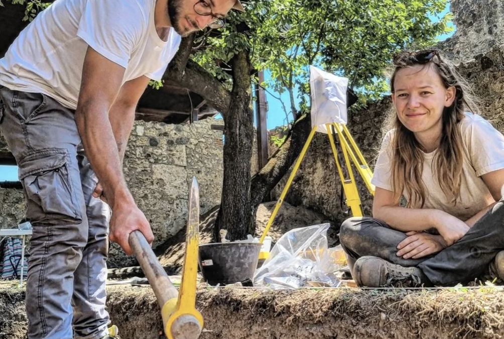 Una fase dello scavo del 2022
